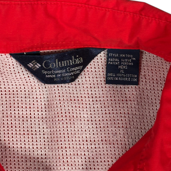 Vintage Ducks Unlimited Shooting Shirt Adult EXTRA LARGE Red Columbia Sport 80s - Picture 6 of 10